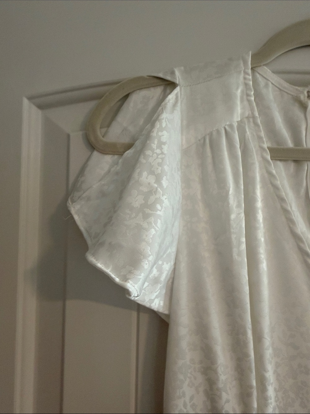 Altar'd State White High-Low Ruffle Wrap Dress - Picture 3 of 8